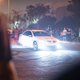 A Holden Commodore, sorry Pontiac G8, doing what it does best